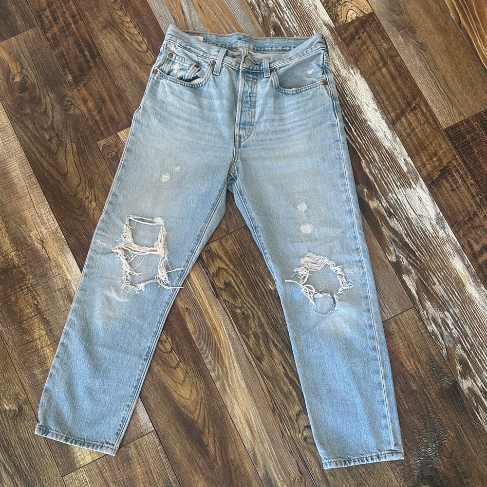 Levi's Light Blue Boyfriend Jeans